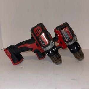 2 Milwaukee M18 Fuel 1/2" 18V Cordless Hammer Drill Tool Only +charger TESTED ✅